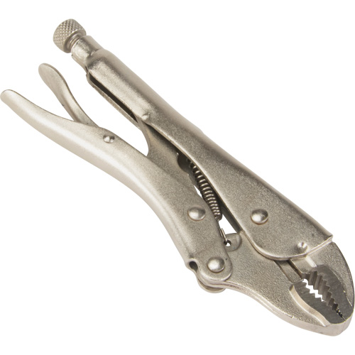 Locking Pliers with Wire Cutter, 7" Length, Curved Jaw Brunswick Fyr & Safety