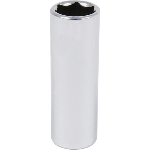 Chrome Socket, 9/16", 3/8" Drive, 6 Points, Deep Brunswick Fyr & Safety