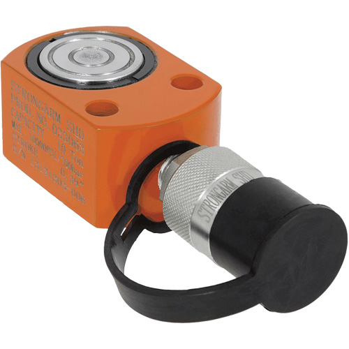 Super Heavy-Duty Low Height Single-Acting Cylinder, 0.39" Stroke, 10 Ton(s) Capacity Brunswick Fyr & Safety