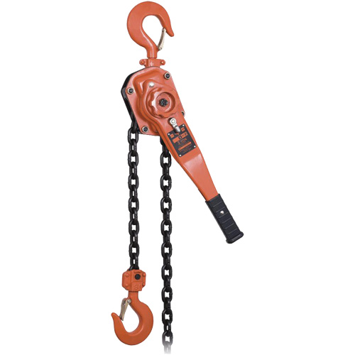 KLP-300L-5 KLP Series Heavy-Duty Lever Chain Hoist with Overload Protection, 5' Lift, 6000 lbs. (3 tons) Capacity Brunswick Fyr & Safety