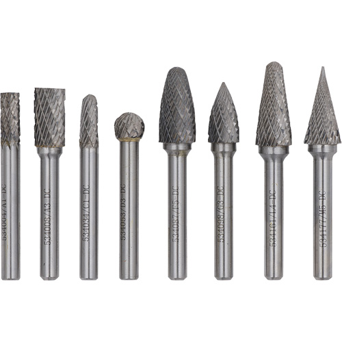 CBHP-8 Jet-Kut&reg; Premium Carbide Burr Set, 8 Pieces Brunswick Fyr & Safety