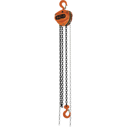 KCH Series Chain Hoists, 10' Lift, 4400 lbs. (2 tons) Capacity, Alloy Steel Chain Brunswick Fyr & Safety