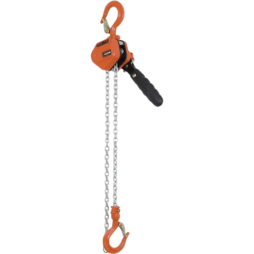 KLP-25-5 KLP Series Lever Chain Hoists, 5' Lift, 500 lbs. (0.25 tons) Capacity, Steel Chain Brunswick Fyr & Safety