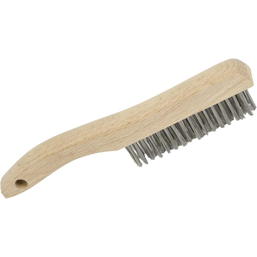 4SHSS Brosse &agrave; r&eacute;curer manuelle, Acier inoxydable, 4 x 16 rangs de fils, Longueur 10" Brunswick Fyr & Safety