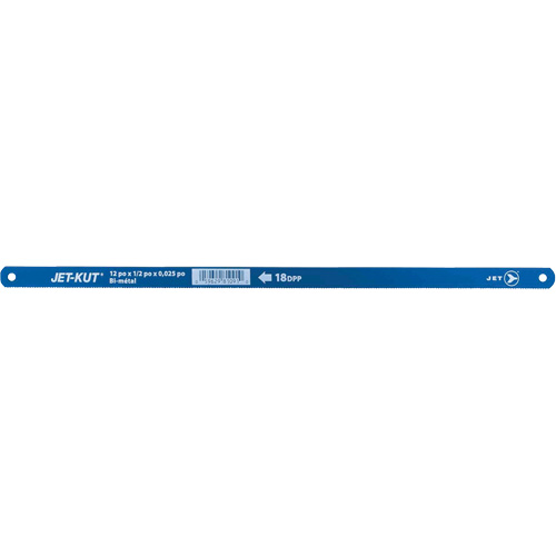 Hacksaws Replacement Blades, Bi-Metal/High Speed Steel, 12" L, 18 TPI Brunswick Fyr & Safety