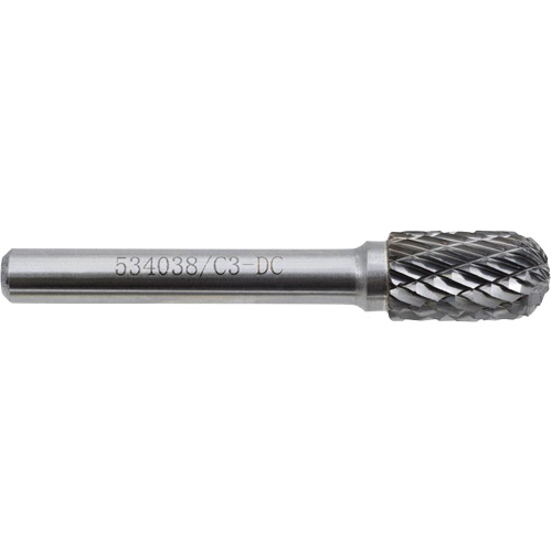 C3-DC JET-KUT GP Round Nose Shape Carbide Bur, 3/8" Dia. Brunswick Fyr & Safety