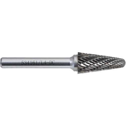L4-DC JET-KUT Taper Shape Bur 9 (Radius End), 1/2" Dia. Brunswick Fyr & Safety
