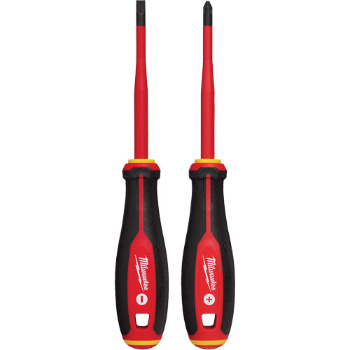 Insulated Slim Tip Screwdriver Set, 2 Pcs., Magnetic Brunswick Fyr & Safety