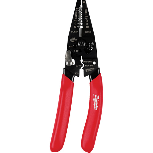 Multi-Purpose Dipped Grip Wire Stripper & Cutter with Reinforced Head Brunswick Fyr & Safety