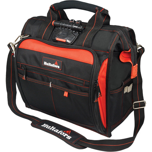 Sac &agrave; outils &eacute;clair&eacute; pour technicien, Polyester balistique, Noir/Rouge Brunswick Fyr & Safety