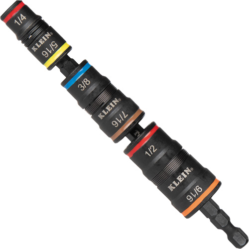 7-in-1 Flip Socket Set, 8 Pcs, Impact, 1/4'' Drive Size Brunswick Fyr & Safety