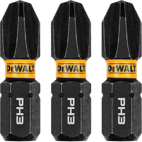 Forets pour tournevis &agrave; chocs FLEXTORQ 3 mcx, Phillips, #3, Prise 1/4" Brunswick Fyr & Safety