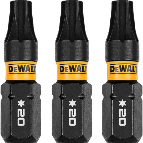 3-Piece FLEXTORQ&reg; Impact Screwdriving Bits, Torx, T-20, 1/4" Drive Brunswick Fyr & Safety