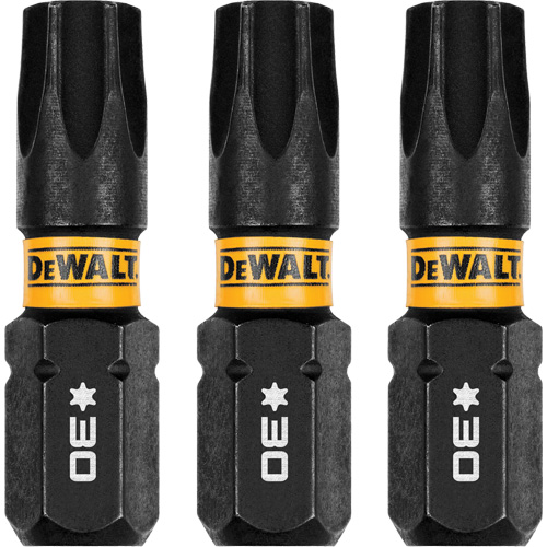 3-Piece FLEXTORQ&reg; Impact Screwdriving Bits, Torx, T-30, 1/4" Drive Brunswick Fyr & Safety