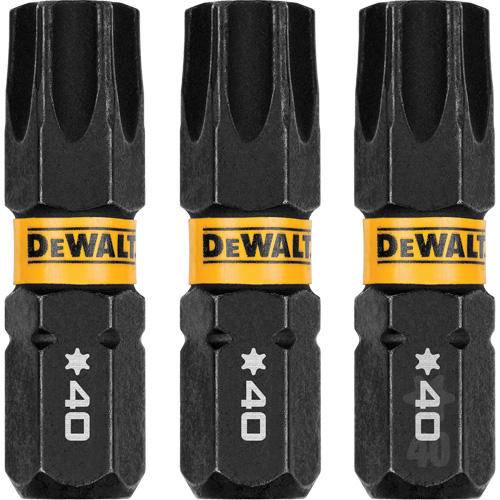 3-Piece FLEXTORQ&reg; Impact Screwdriving Bits, Torx, T-40, 1/4" Drive Brunswick Fyr & Safety