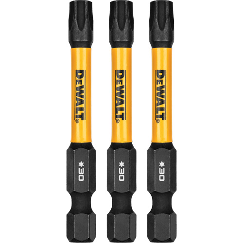 Forets pour tournevis &agrave; chocs FLEXTORQ 3 mcx, Torx, T-30, Prise 1/4" Brunswick Fyr & Safety