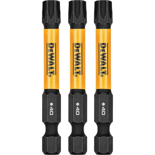 Forets pour tournevis &agrave; chocs FLEXTORQ 3 mcx, Torx, T-40, Prise 1/4" Brunswick Fyr & Safety