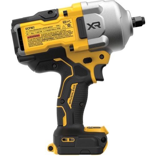 XR&reg; Brushless Cordless High Torque Impact Wrench with Hog Ring Anvil, 20 V, 1/2" Socket Brunswick Fyr & Safety