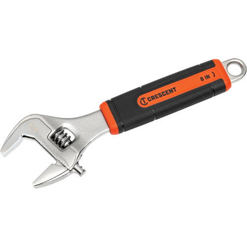 Cl&eacute; &agrave; molette, 6" lo, la max. 26 mm/1-4/5", Chrome/Poli Brunswick Fyr & Safety