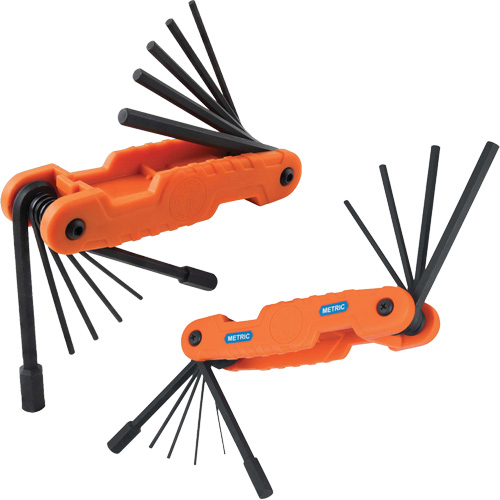 Pro Folding Hex Key Set, 21 Pcs., Metric & Imperial Brunswick Fyr & Safety