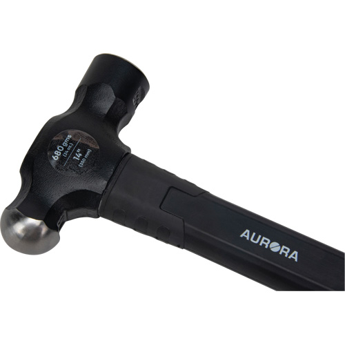 Marteau &agrave; panne ronde, Poids de la t&ecirc;te 24 oz, Face Ordinaire, Prise Fibre de verre Brunswick Fyr & Safety