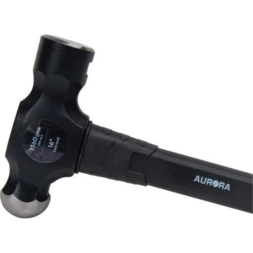 Marteau &agrave; panne ronde, Poids de la t&ecirc;te 48 oz, Face Ordinaire, Prise Fibre de verre Brunswick Fyr & Safety