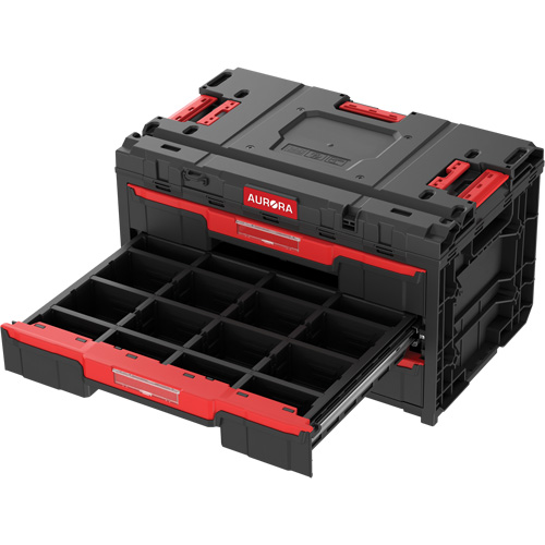 Arx&reg; 3-Drawer Toolbox, 23-1/10" x 15" x 13-2/5", Black Brunswick Fyr & Safety