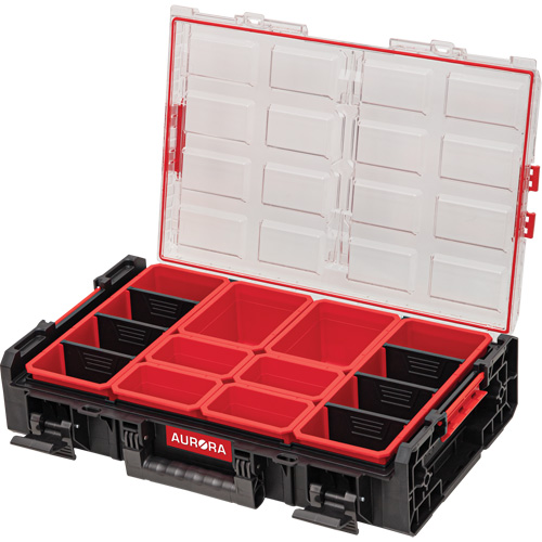Organisateur 2 fois tr&egrave;s-grand avec bacs Arx, 23" x 15-1/5" x 6-4/5", Noir Brunswick Fyr & Safety