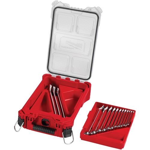 SAE Wrench Set with PackOut Compact Organizer, Combination, 15 Pieces, Imperial Brunswick Fyr & Safety