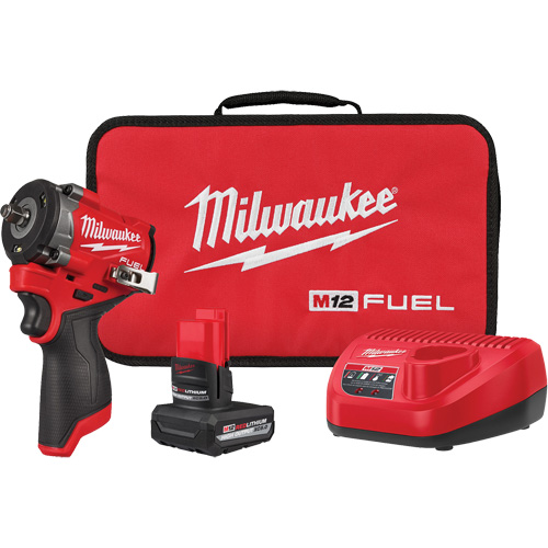 Ensemble de cl&eacute; &agrave; chocs courte Fuel, 12 V, Mandrin 3/8" Brunswick Fyr & Safety