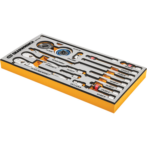 MEGAMOD Master Mechanics Tool Set in Premium Modular Foam Trays with Tool Storage, 1268 Pieces Brunswick Fyr & Safety