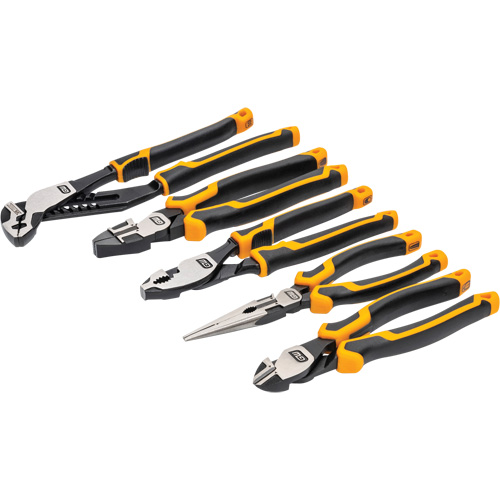 PITBULL Cushion Grip Pliers Set in Foam Storage Tray, 5 Pieces Brunswick Fyr & Safety