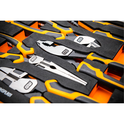PITBULL Cushion Grip Pliers Set in Foam Storage Tray, 5 Pieces Brunswick Fyr & Safety
