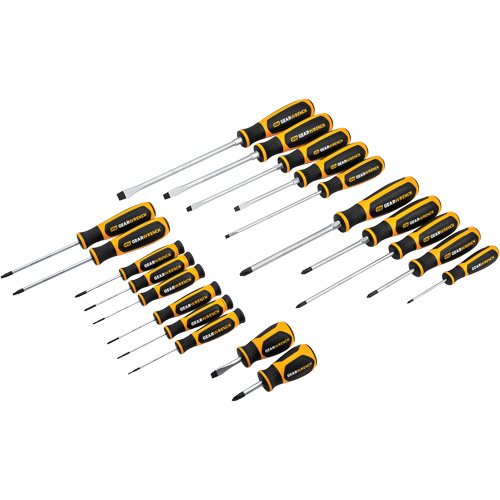 Phillips&reg;, Slotted, Torx&reg; Dual Material Screwdriver Set, 20 Pcs. Brunswick Fyr & Safety