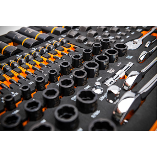 Jeu d'outils pour m&eacute;canicien Bolt Biter dans un plateau de rangement en mousse 97 mcx Brunswick Fyr & Safety