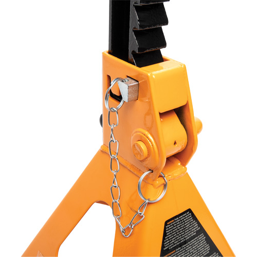 Ratcheting Jack Stand, Locking Pin, 6 tons Capacity, 15-3/4" - 24-1/2" H Brunswick Fyr & Safety