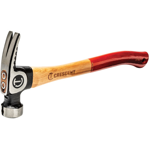 Milled-Face Framing Hammer, 22 oz., Wood Handle, 18" L Brunswick Fyr & Safety