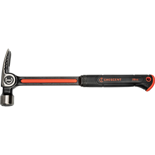 Milled-Face Framing Hammer, 28 oz., Solid Steel Handle, 16" L Brunswick Fyr & Safety