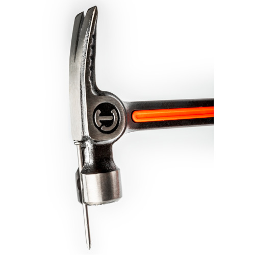 Milled-Face Framing Hammer, 28 oz., Solid Steel Handle, 16" L Brunswick Fyr & Safety