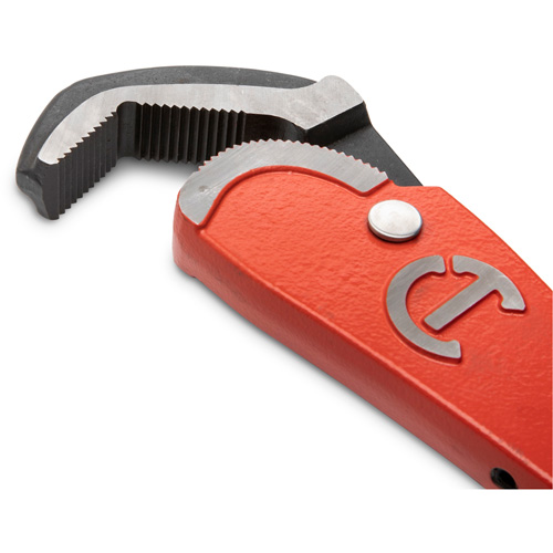 Cl&eacute; pour tuyau en acier auto-ajustable, Cap des m&acirc;choires 2-1/2", Longueur 16", Fini Rev&ecirc;tement en poudre, Prise Non-ergonomique Brunswick Fyr & Safety