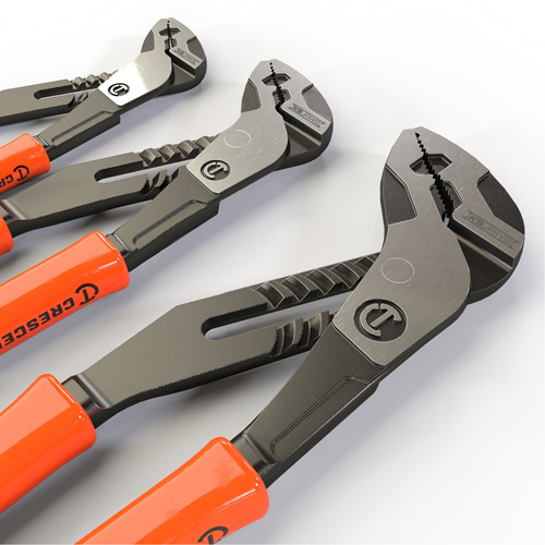 Jeu de pinces bouvet&eacute;es avec manche tremp&eacute; et m&acirc;choire droite Z2 K9, 3 Morceaux Brunswick Fyr & Safety