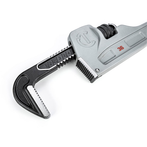 Cl&eacute; &agrave; tuyaux, Cap des m&acirc;choires 5", Longueur 36", Fini Rev&ecirc;tement en poudre, Prise Non-ergonomique Brunswick Fyr & Safety