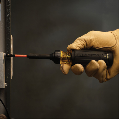 15-in-1 Ratcheting Impact-Rated Multi-Bit Torsion Zone Screwdriver, 9-1/2" L, Cushion Grip Handle Brunswick Fyr & Safety