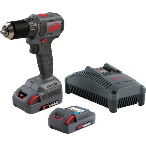 Cordless Compact Drill Driver Kit, Lithium-Ion, 20 V, 1/2" Chuck, 37 ft-lbs Torque Brunswick Fyr & Safety