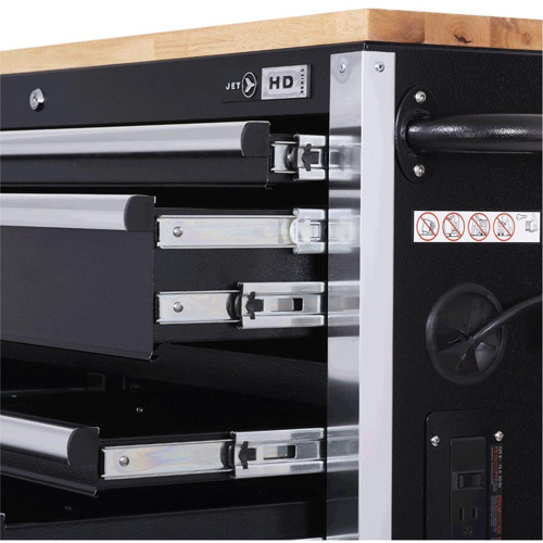 HDRC5212 HD Series Roller Cabinet, 12 Drawers, 51-1/4" W x 21" D x 40-3/10" H, Black Brunswick Fyr & Safety