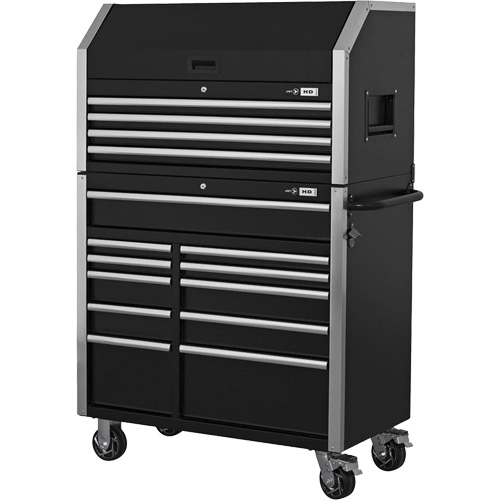 HDCC-4115 HD Series Toolbox Combo, 21-1/2" D x 44-1/5" W x 63-3/10" H, Black Brunswick Fyr & Safety