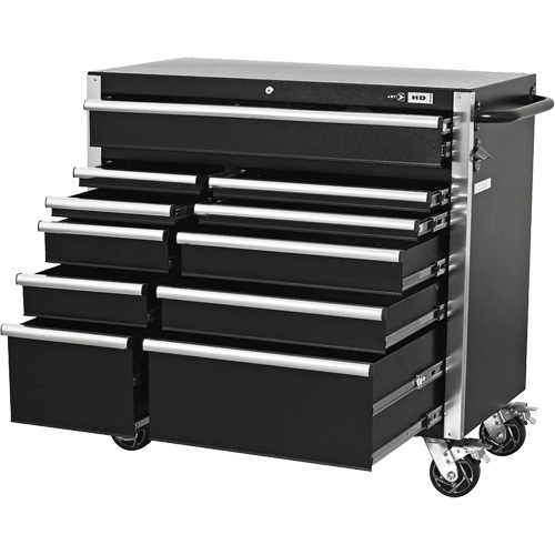 HDCC-4115 HD Series Toolbox Combo, 21-1/2" D x 44-1/5" W x 63-3/10" H, Black Brunswick Fyr & Safety