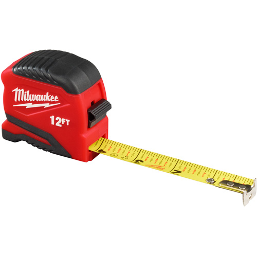 Compact Tape Measure, 13/16" x 12' Brunswick Fyr & Safety