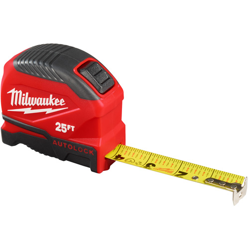 Auto-Lock Tape Measure, 1" x 25' Brunswick Fyr & Safety