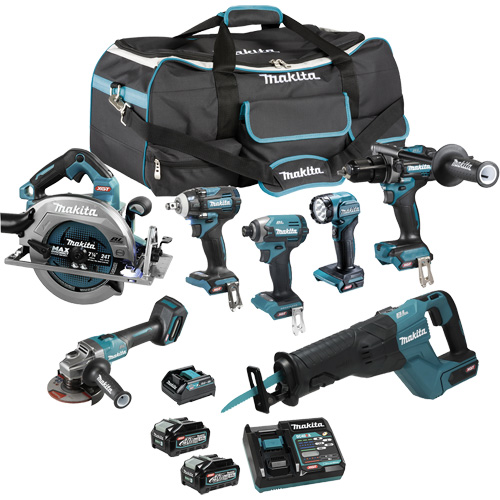 Ensemble 7 outils &agrave; moteur sans balai XGT, Lithium-ion, 40 V Brunswick Fyr & Safety